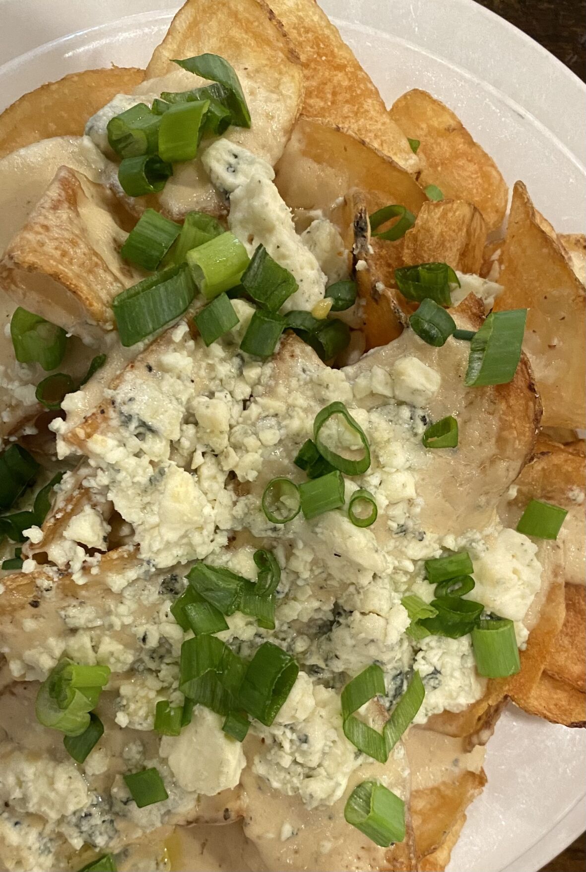 Blue cheese chips at Bistro Byronz